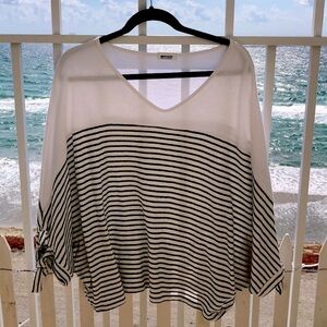 LAmade playful stripes top